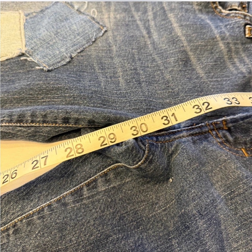 American Eagle By Payless Blue Patchwork Boot Cut… - image 6